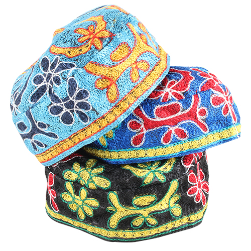 "bukharian" Kippah Machine Made 46cm -  Assorted Colors