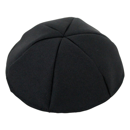 Black Terylene Kippah 26cm- #10