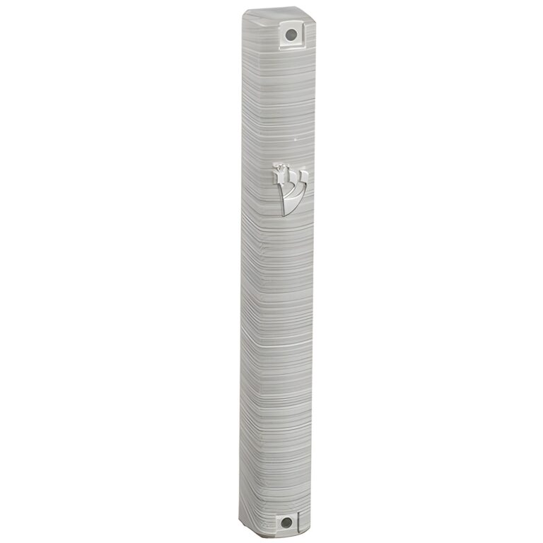 Plastic Mezuzah 15 cm 3d Metallic Paint - Matte