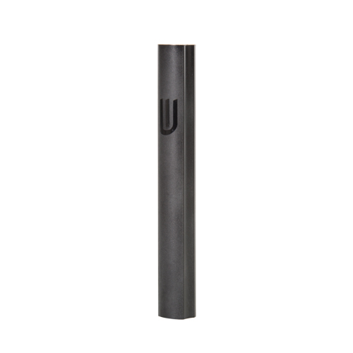 Aluminum Mezuzah 10 Cm- Black