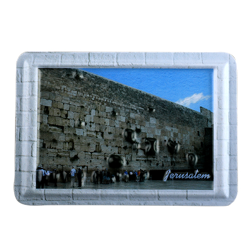 מגנט פלסטיק בולט - ירושלים 8x5.5 ס"מ
