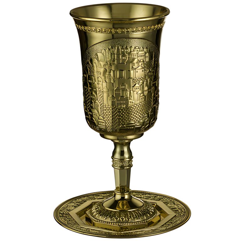Nickel Elijah Big Cup 25 cm- Contain 700ml /23.6oz - Gold