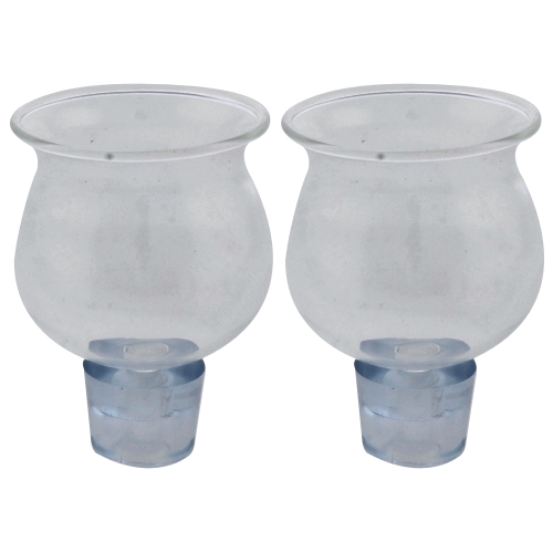 Pair Of Glass Oil Cups 7x5 Cm