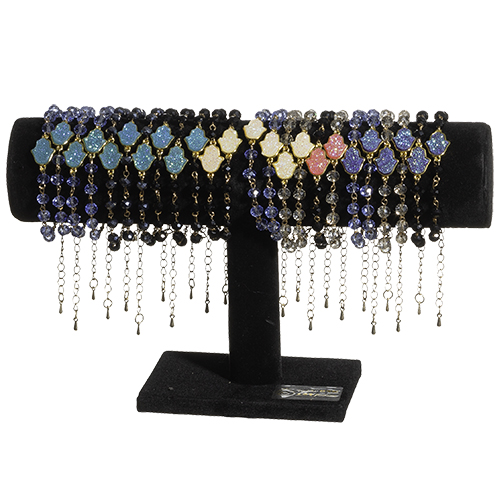 Full Display Of Assorted Elegant Bracelets With Stones (24)