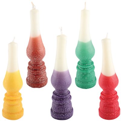 Havdalah Candle 23 cm- Elegant & Multicolored