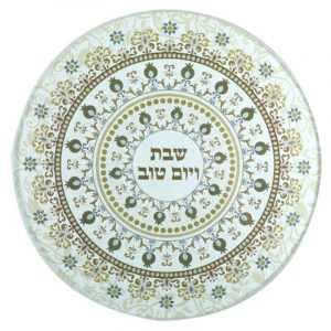 תחתית מודפסת לסיר מזכוכית בלתי שבירה "עיטורים"