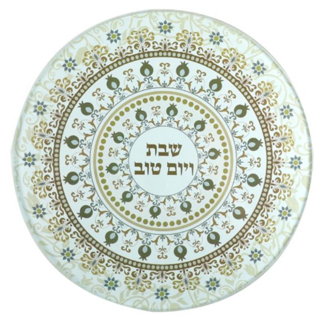תחתית מודפסת לסיר מזכוכית בלתי שבירה "עיטורים"