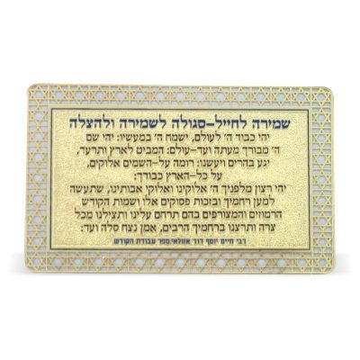 Golden Amulet for Soldier 8*5cm - Purple