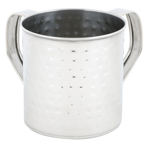Stainless Steel Hammered Design Washing Cup 11 Cm
