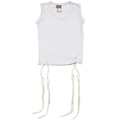 Vest Size 14 with Tzitzit under the supervision of Rabbi Elnekave