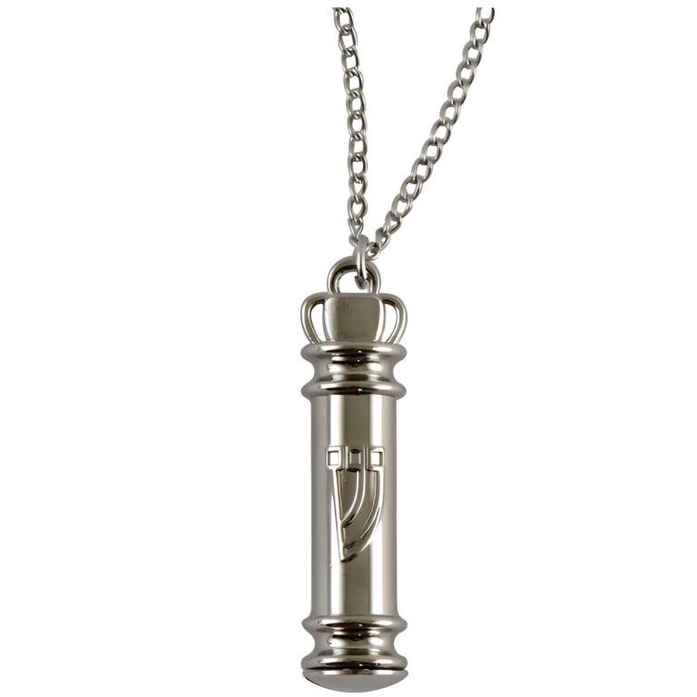 Necklace With A Pendant In The Shape Of A Mezuzah 5 Cm