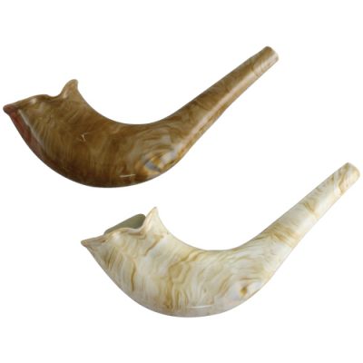 Elegant Plastic Shofar 22cm- Natural Color size: Large