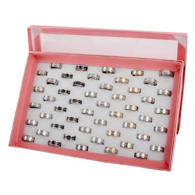 Set Of 50 Stainless Steel Rings