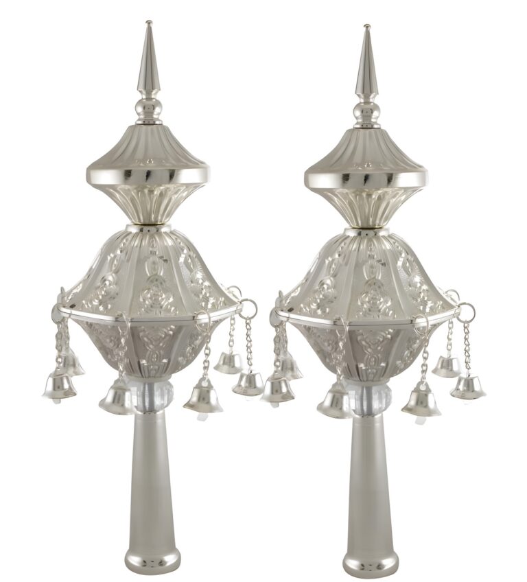 Pair of Rimonim for Torah 32 cm- Silver