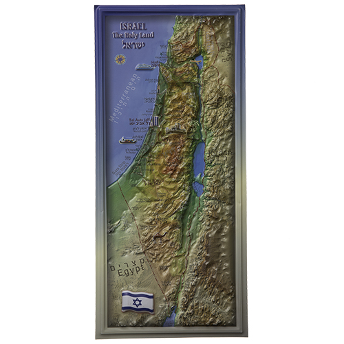 Israel Map 49x22