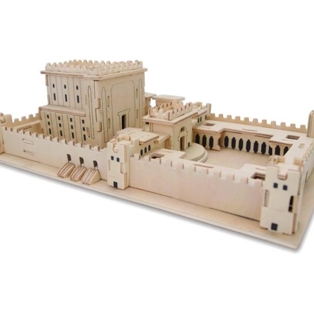 שש0706 פאזל עץ תלת מימד "בית מקדש" 26x15x10 ס"מ