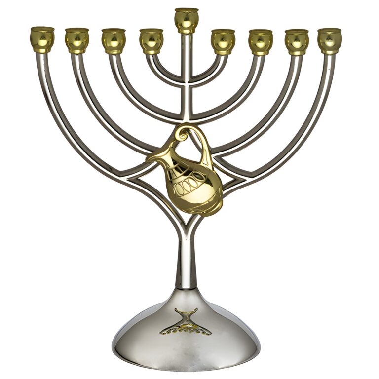 Metal Menorah 18*16 cm- Jug - Gold