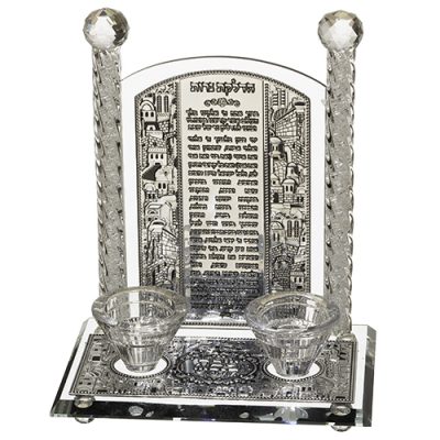 Crystal Candlesticks 24 Cm- Candle Lighting
