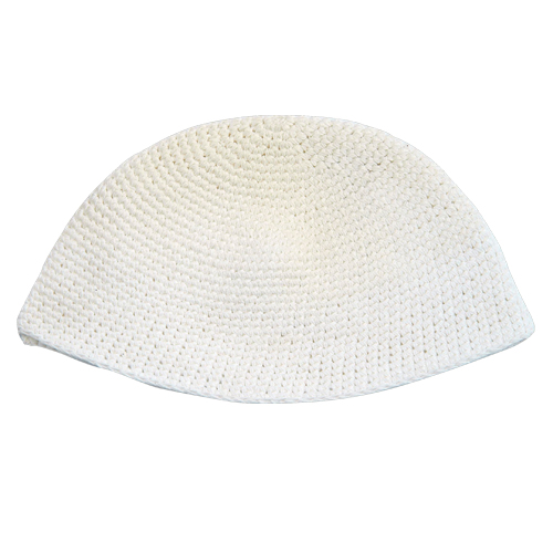 White  "Freak" Kippah 23cm