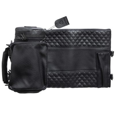 Leatherette Thermal Tefillin & Tallit Protective Case "Tik-taf" 22 cm- Black
