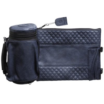 Leatherette Thermal Tefillin & Tallit Protective Case "Tik-taf" 22 Cm-navy - Dark Blue