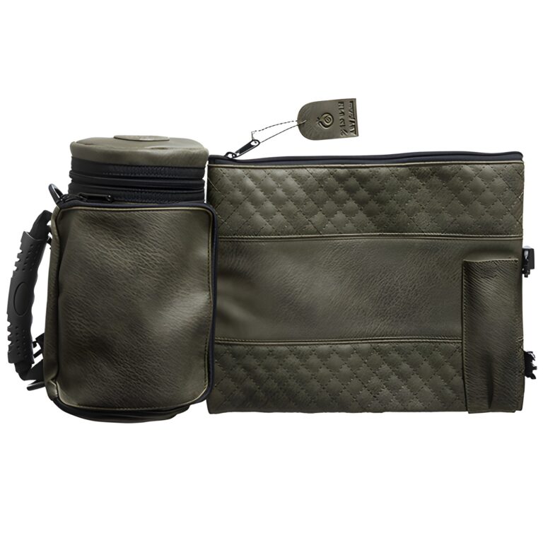 Leatherette Thermal Tefillin & Tallit Protective Case "Tik-taf" 22 cm- Olive Green