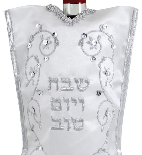 כיסוי לבקבוק יין סטן "עלים" 26 ס"מ