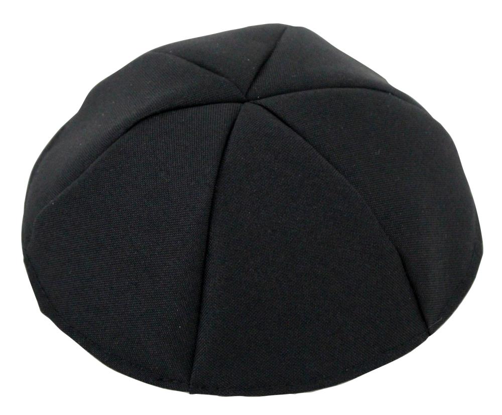 Black Terylene Kippah 24cm- #7