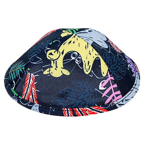 Fabric Kippah Size 2 Flat