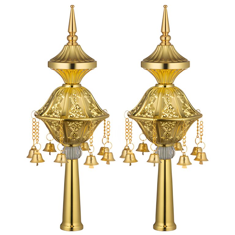 Pair of Rimonim for Thorah 32 cm - Gold