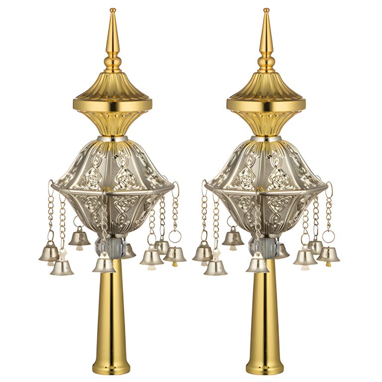 Pair of Rimonim for Thorah 32 cm - Gold