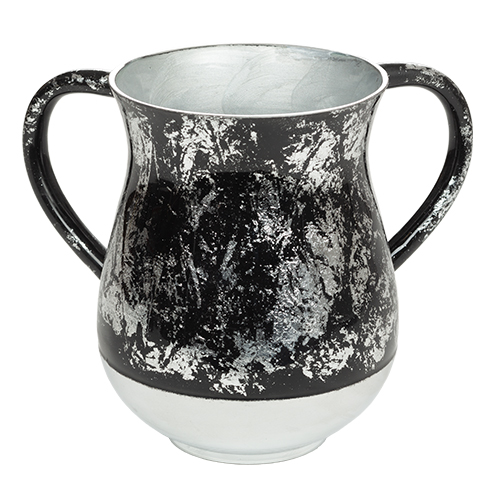 Aluminium Washing Cup 13 cm - Black and Silver