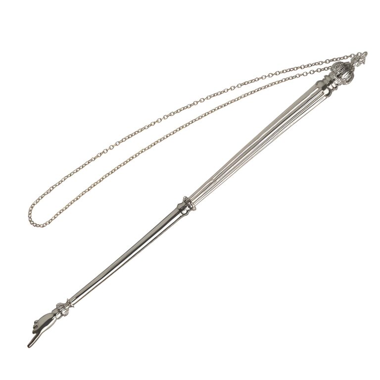B Metal Torah Pointer 23 cm - Silver