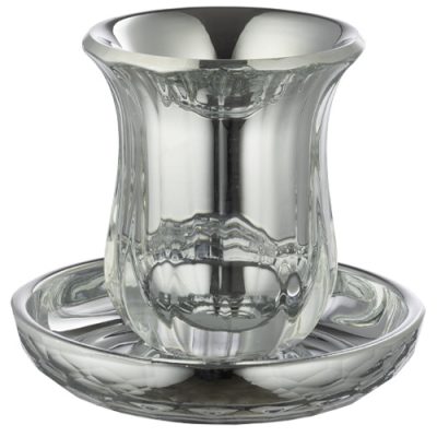 Crystal Kiddush Cup Without Stem 9 cm Contain 100ml // 3.4oz