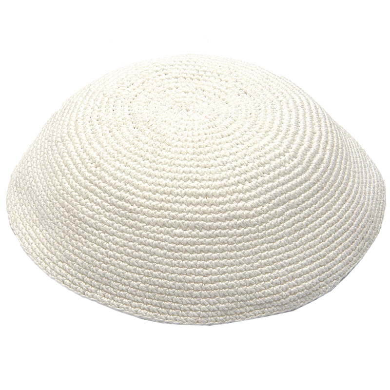 DMC Kippah 13 Cm Plain White