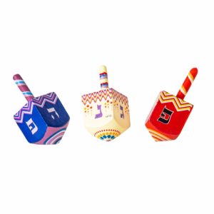 סביבון עץ 6 ס"מ נ.ג.ה.פ צבעים שונים 25 יח