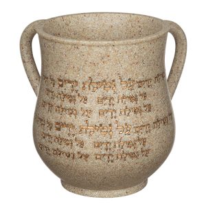 שש0707 נטלה פולימר מהודרת גוון אבן עם כיתוב "על נט
