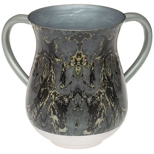 Aluminium Washing Cup 13 cm - Marble Texture