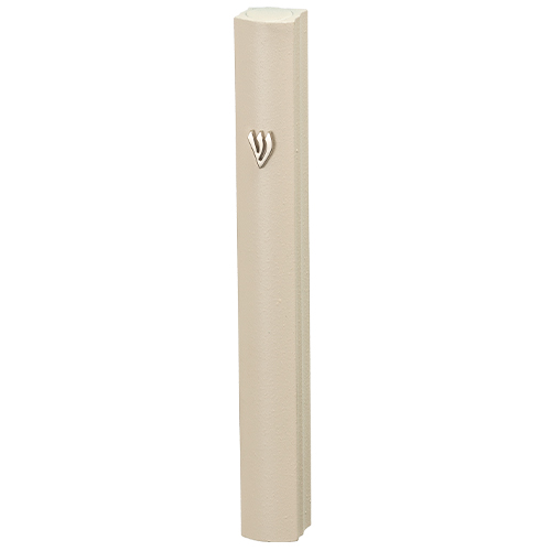 ALUMINUM MEZUZAH 15 CM SAND FINISH