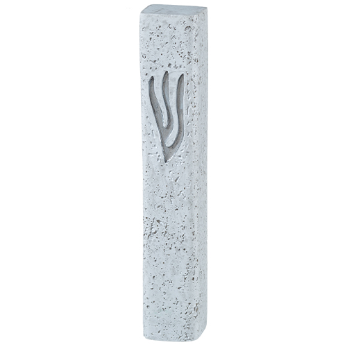 Polyresin Stone- Like Mezuzah 12 cm