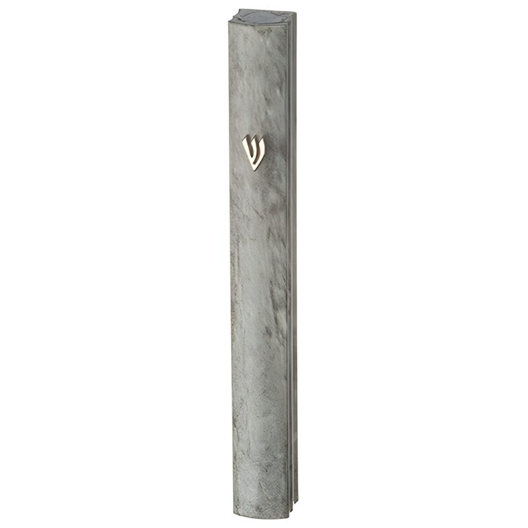 Aluminum Mezuzah 10 cm 3d Painted -Gray Marvel