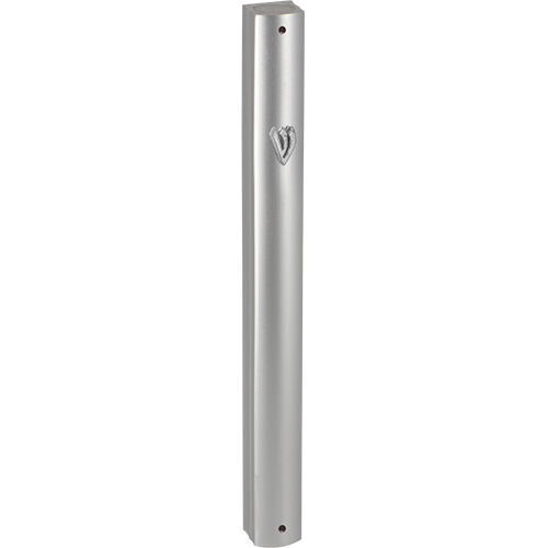 ALUMINUM MEZUZAH 15 CM- MATT SILVER