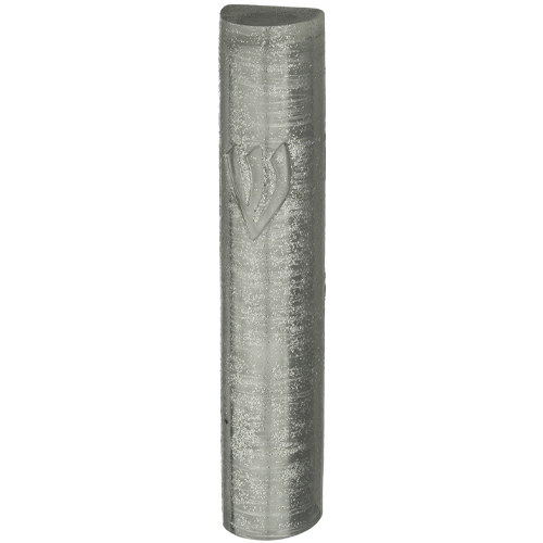 Polyresin Mezuzah 12 cm- Silver Reels
