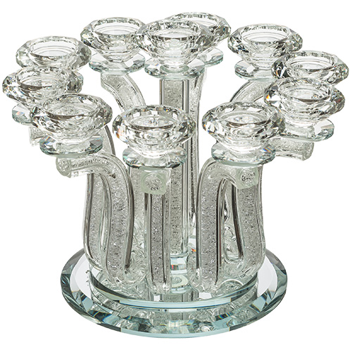 Crystal Candlesticks 23 cm with 11 Branches- "Stones"
