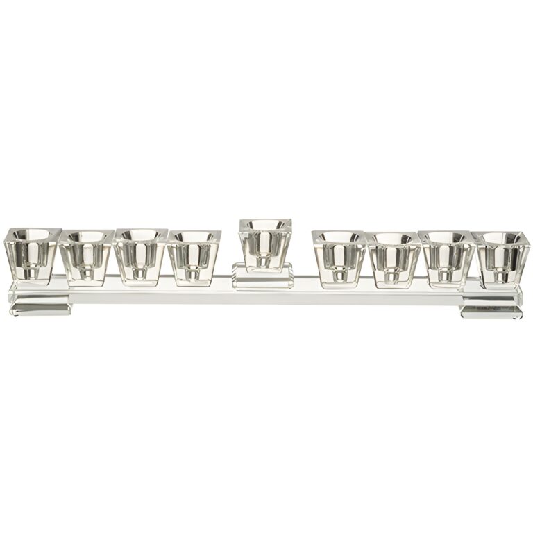 Elegant Crystal Menorah on a Base 27*7 cm