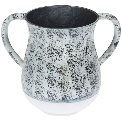 Aluminium Washing Cup 13 cm - Black and White