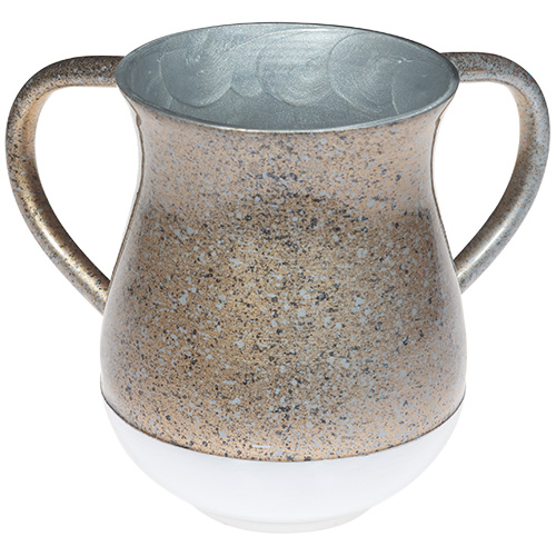 Aluminium Washing Cup 13 cm - Dotted Gold
