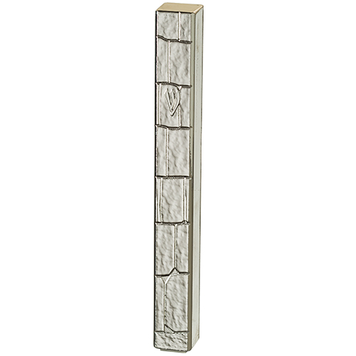 Plastic Mezuzah with Rubber Cork 15 cm with The Letter Shin