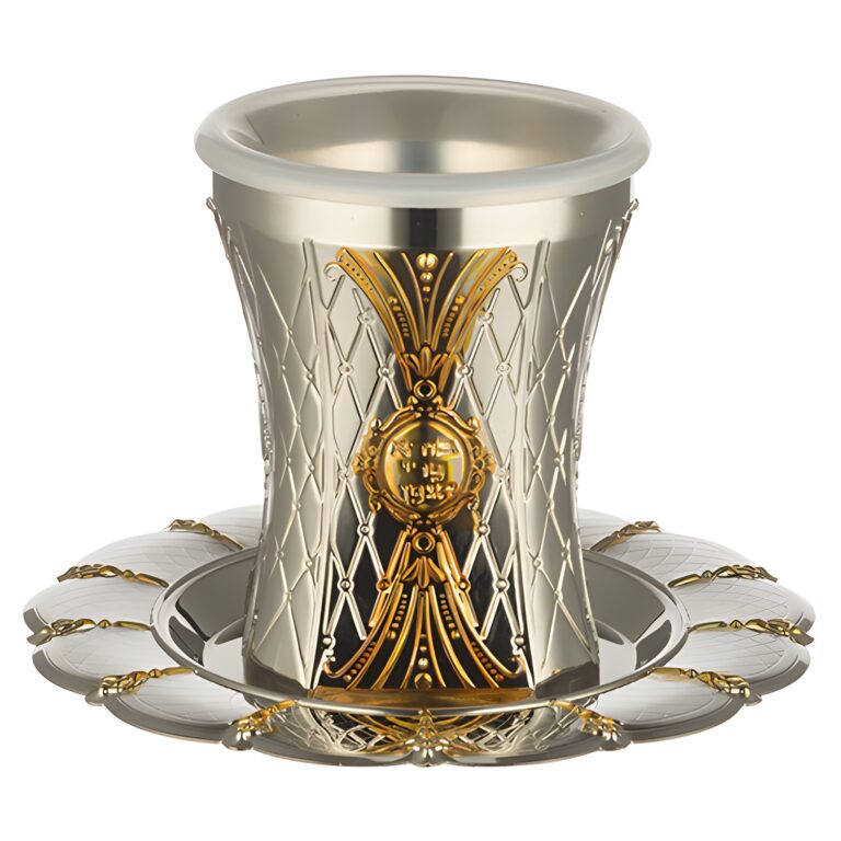 Nickel Kiddush Cup 9.5 cm Contain 100ml // 3.4oz - Gold