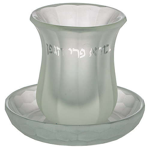 Crystal Kiddush Cup without leg 9 cm contain 100ml / 3.4oz